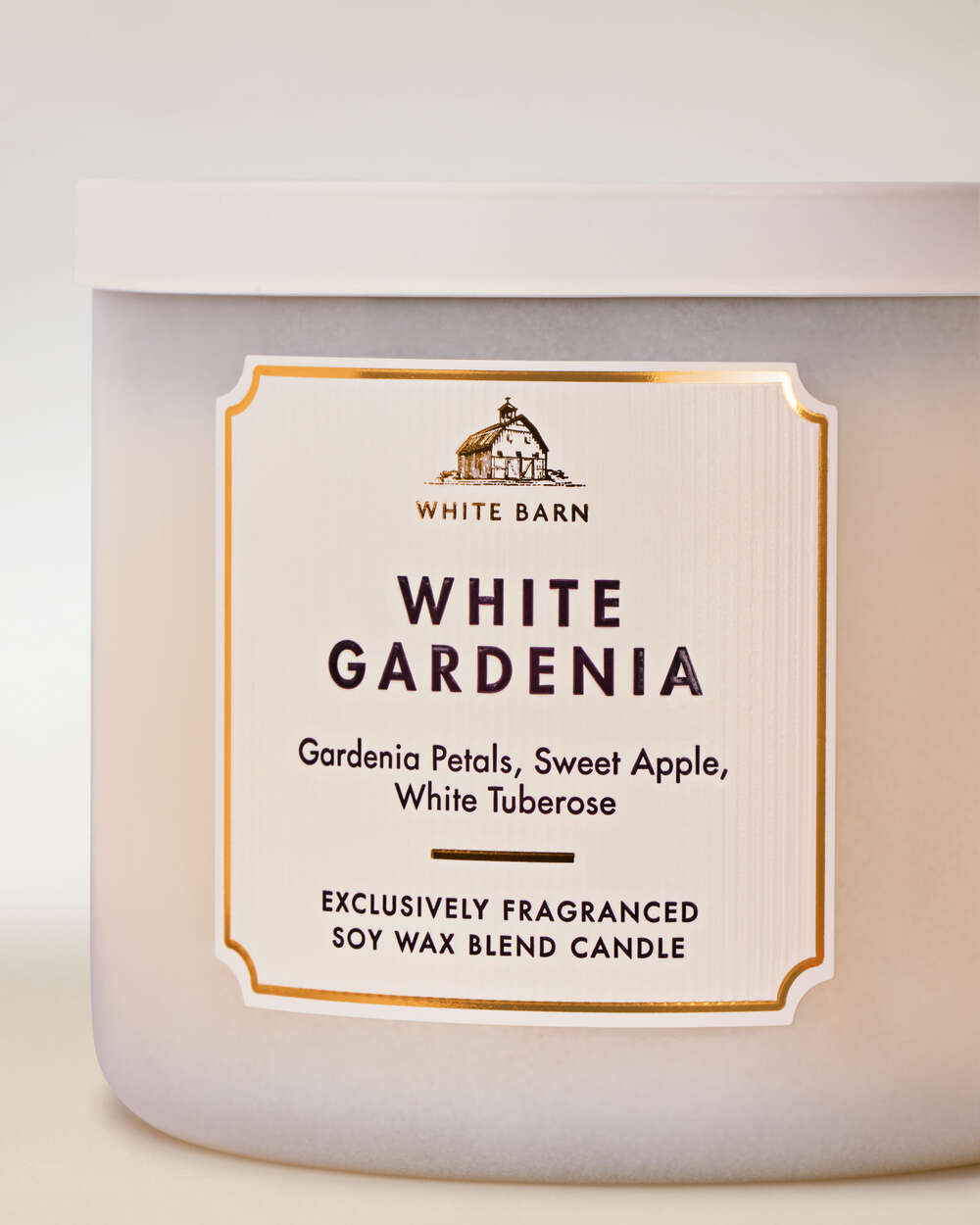 Alternative view of White Gardenia 3-Wick Candle