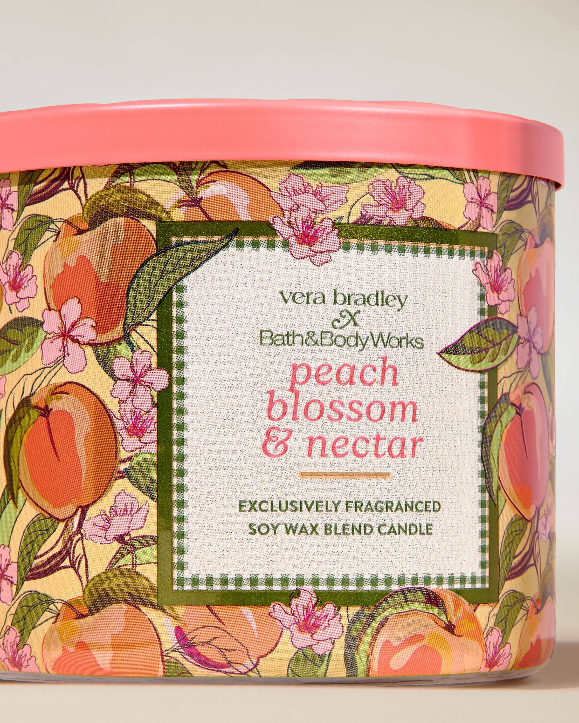 Alternative view of Peach Blossom & Nectar 3-Wick Candle